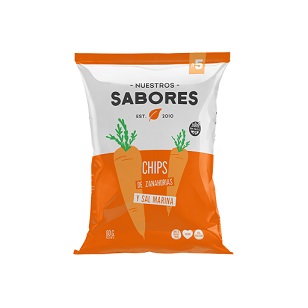 NUESTROS SABORES CHIPS ZANAHORIA 80 GRS