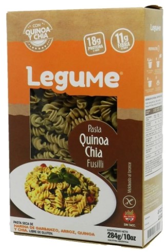 LEGUME PASTA QUINOA/CHIA 284 GRS
