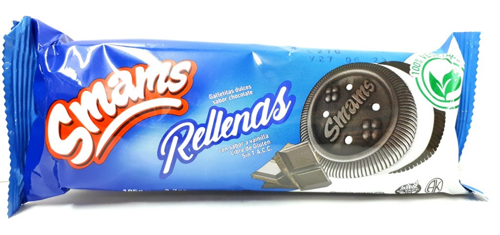 Smams RELLENAS CHOCOLATE A BASE DE PLANTAS 105 grs