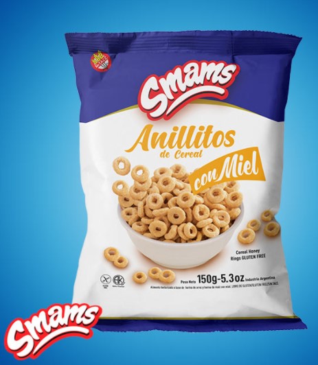 SMAMS CEREAL ANILLITOS CON MIEL 150 GRS