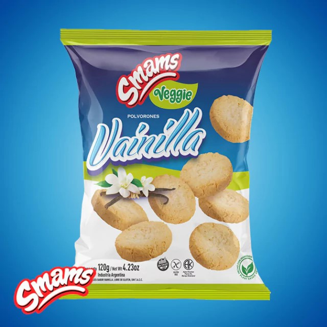SMAMS POLVORONES VAINILLA VEGGIE 120 GRS