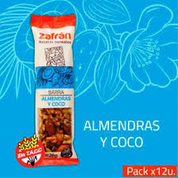 Zafran BARRA ALMENDRA Y COCO 12 UNID