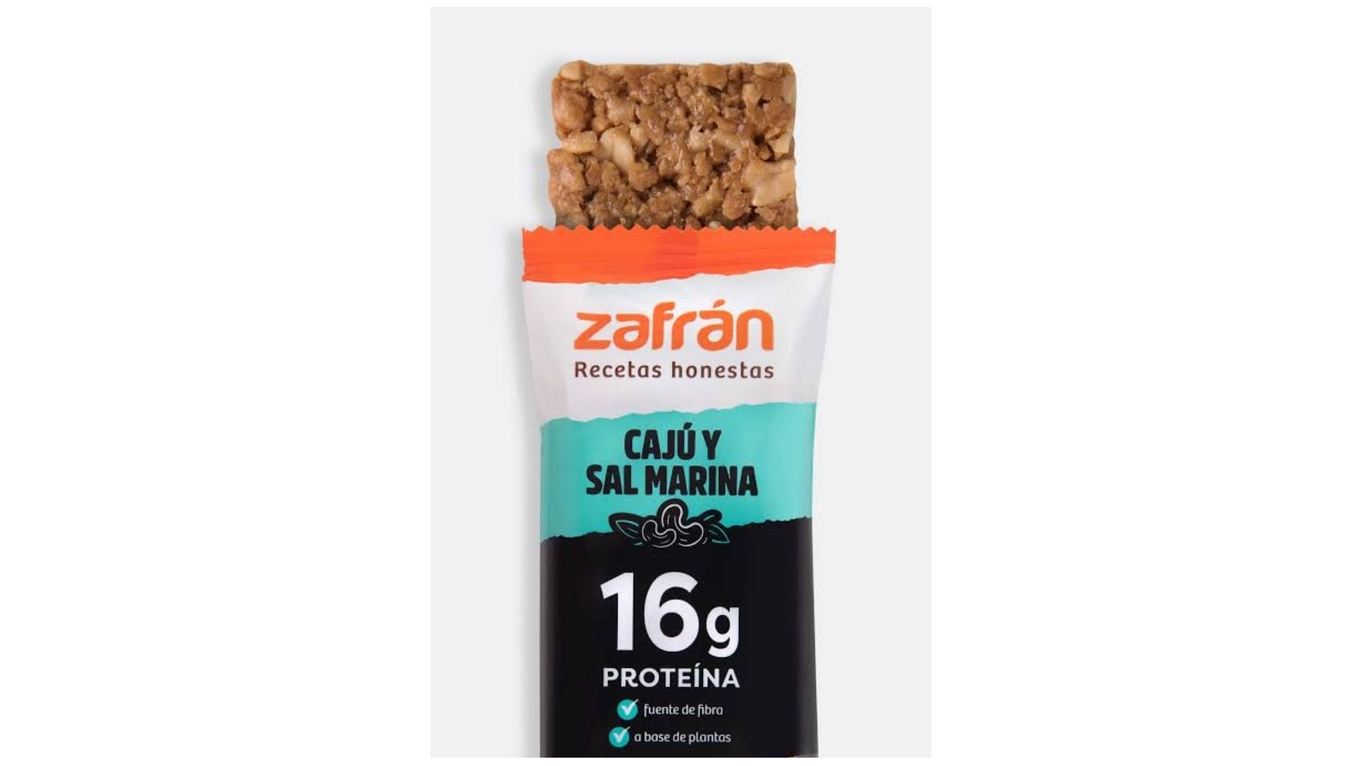 ZAFRAN BARRITAS PROTEICAS CAJU Y SAL MARINA 12 UNID
