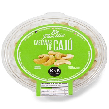 KOS FOOD CASTAÑAS CAJU 100 GRS
