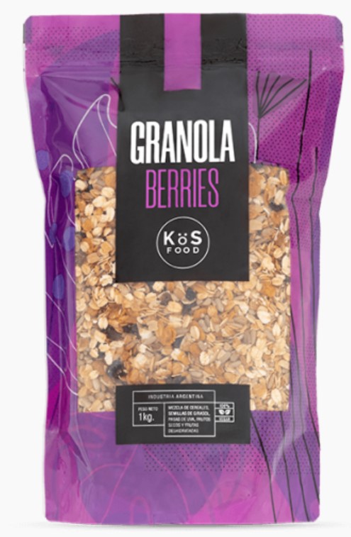 KOS FOOD GRANOLA BERRIES 1 KG