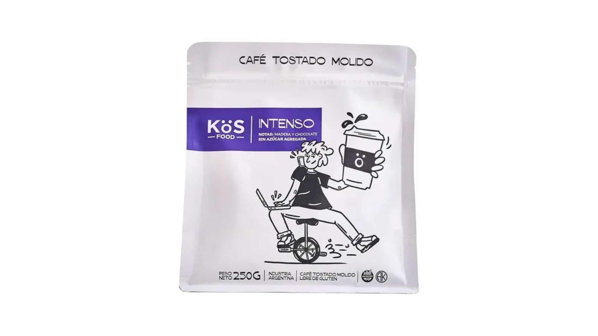 KOS FOOD CAFE TOSTADO MOLIDO INTENSO 250 GRS