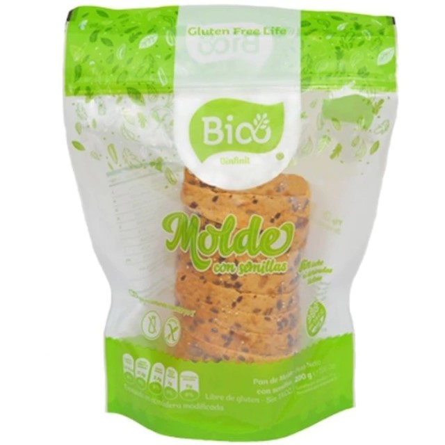BIOO PAN MOLDE CON SEMILLAS 200 GRS