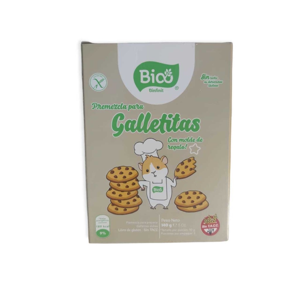 BIOO PREMEZCLA GALLETITAS VAINILLA 140 GRS