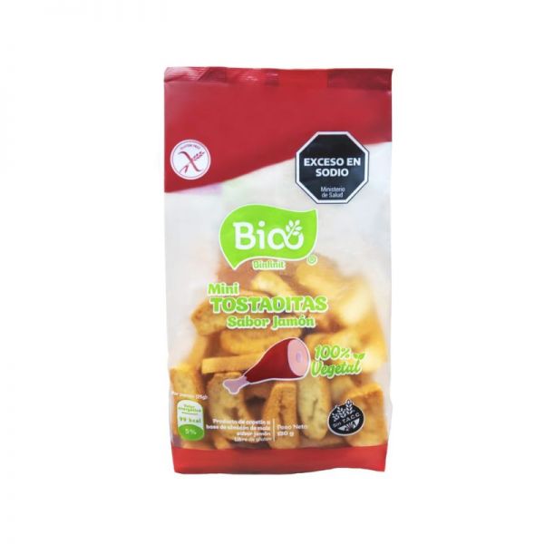 BIOO MINITOSTADITAS JAMON 130 GRS