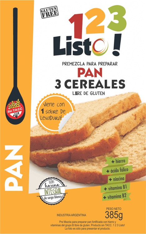 123 Listo PAN 385 grs