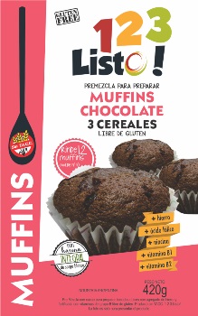 123 Listo MUFFINS DE CHOCOLATE 420 grs