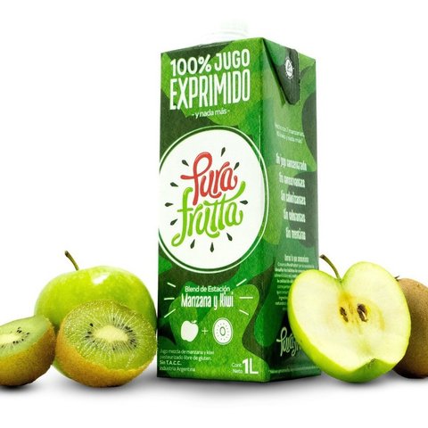 PURA FRUTTA JUGO MANZANA Y KIWI 1 LTS
