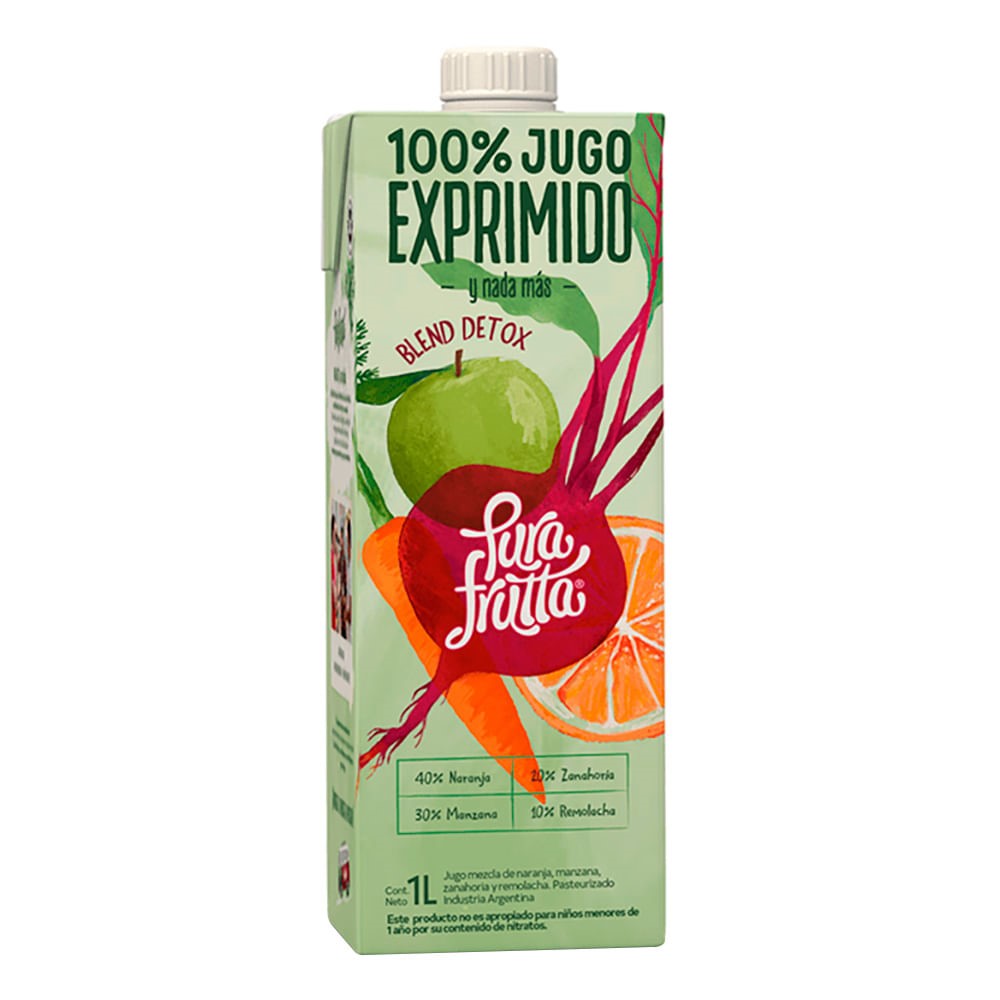 PURA FRUTTA DETOX GREEN PERA 1 LT