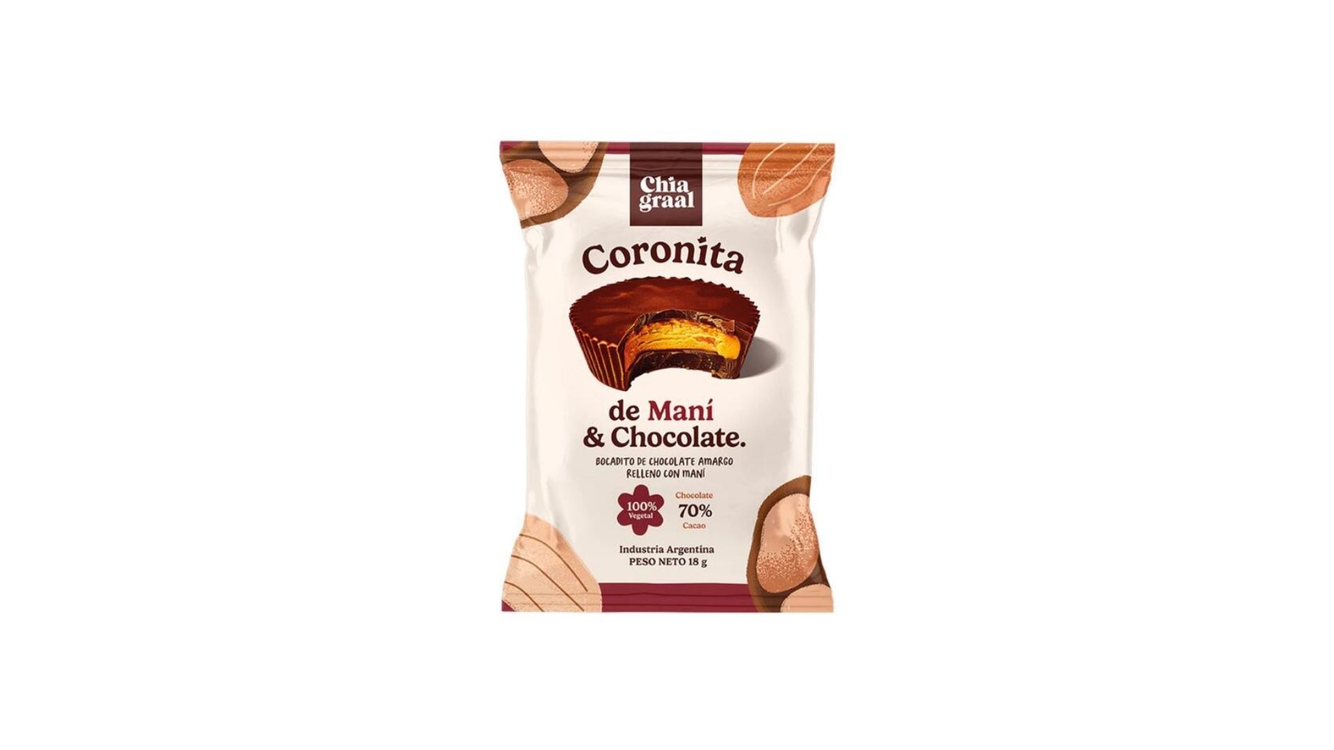 CHIAGRAAL CORONITA DE MANI & CHOCOLATE 16 UNID