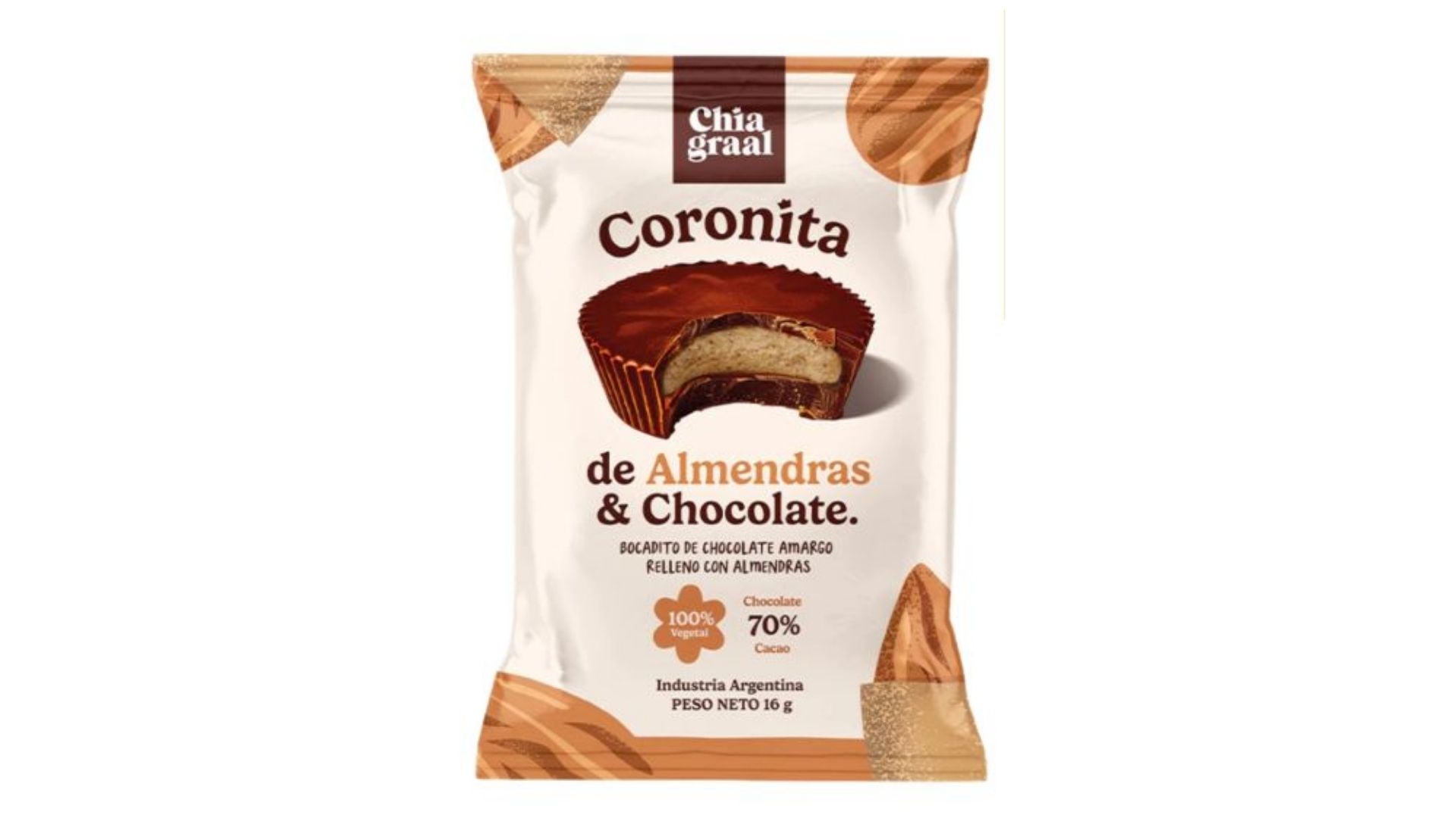 CHIAGRAAL CORONITA ALMENDRA & CHOCOLATE 16 UNID