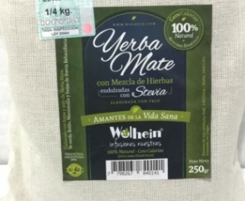 Wolhein YERBA MEZCLA DE HIERBAS CON STEVIA Bolsa 500 grs
