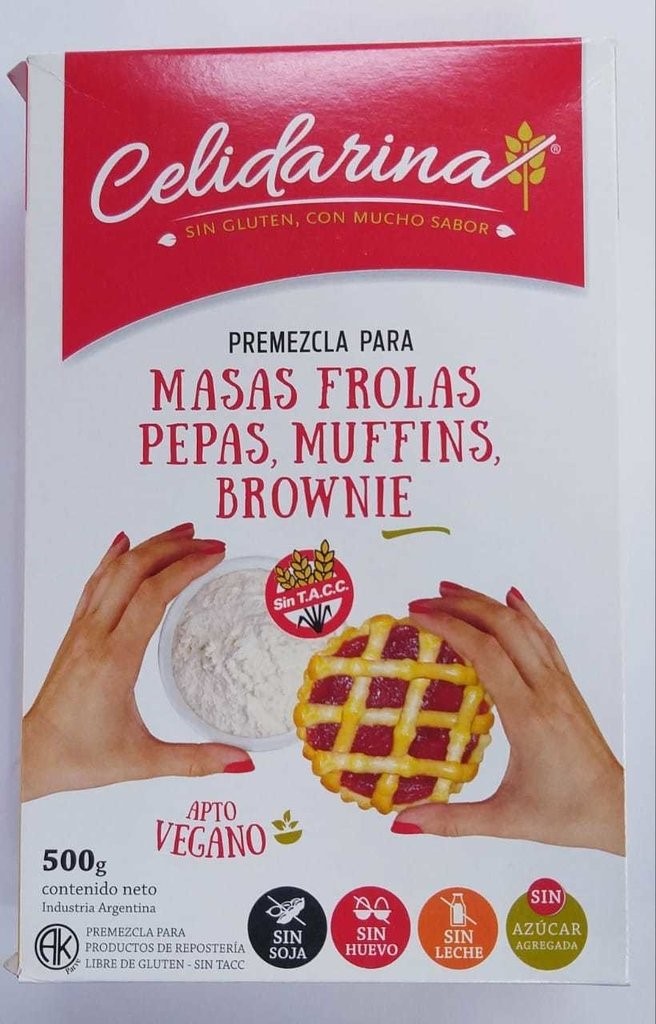 Celidarina MASAS FROLAS PEPAS, MUFFINS, BROWNIE 500 grs