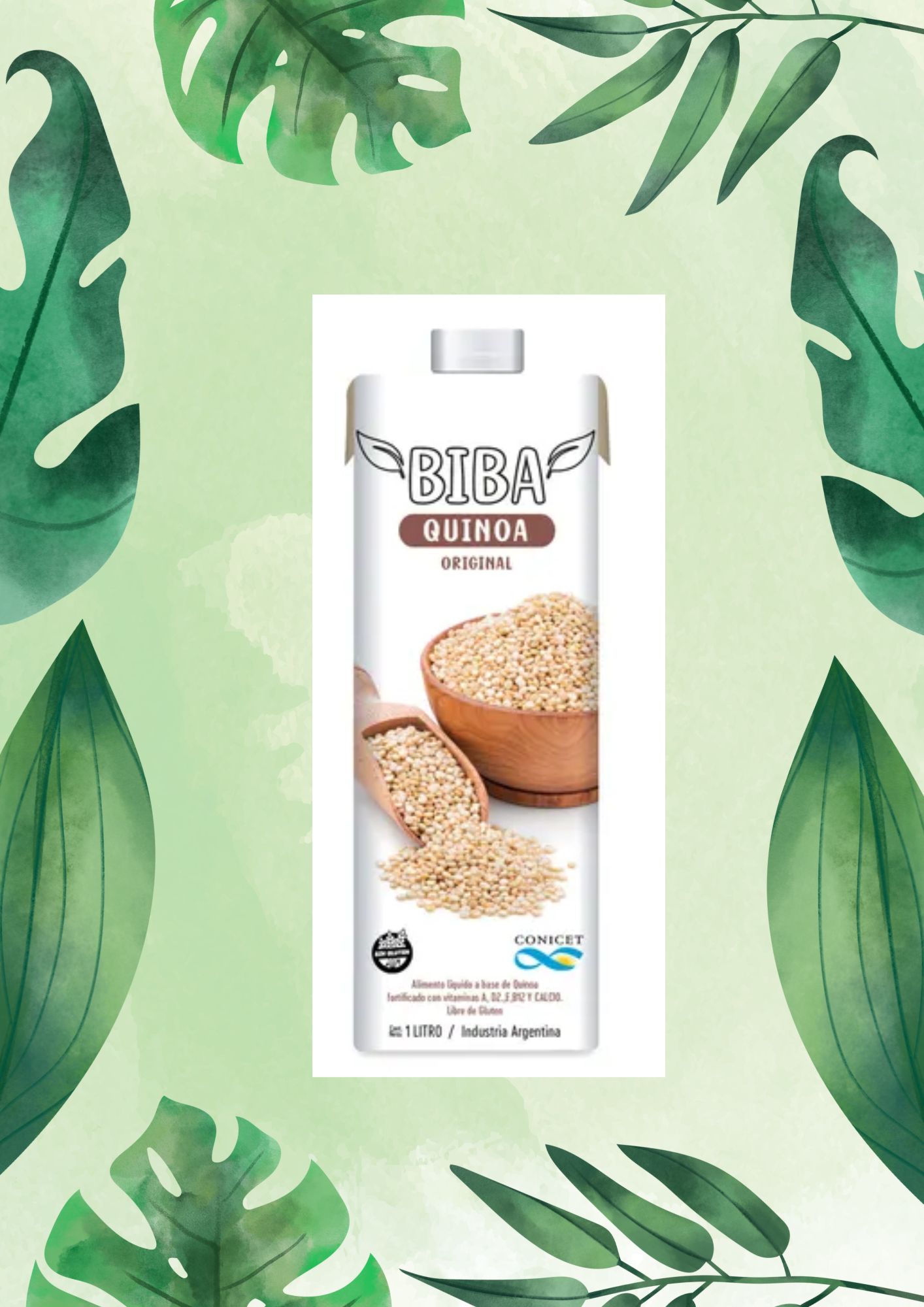 BIBA LECHE DE QUINOA ORIGINAL 1 LT
