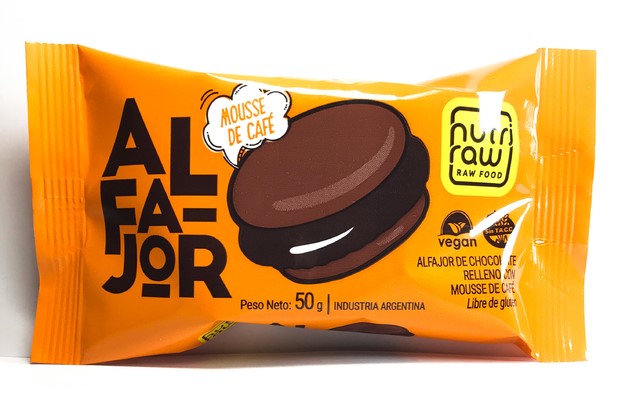 NUTRI RAW ALFAJOR C/ MOUSSE DE CAFE 50 GRS