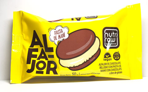 NUTRI RAW ALFAJOR C/PASTA DE MANI 50G
