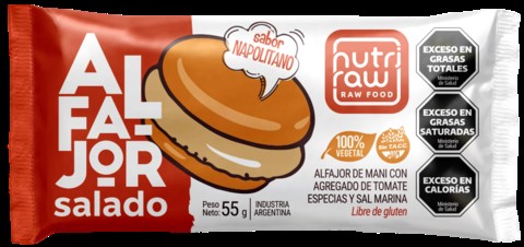 NUTRI RAW ALFAJOR NAPOLITANO SALADO 55 GRS