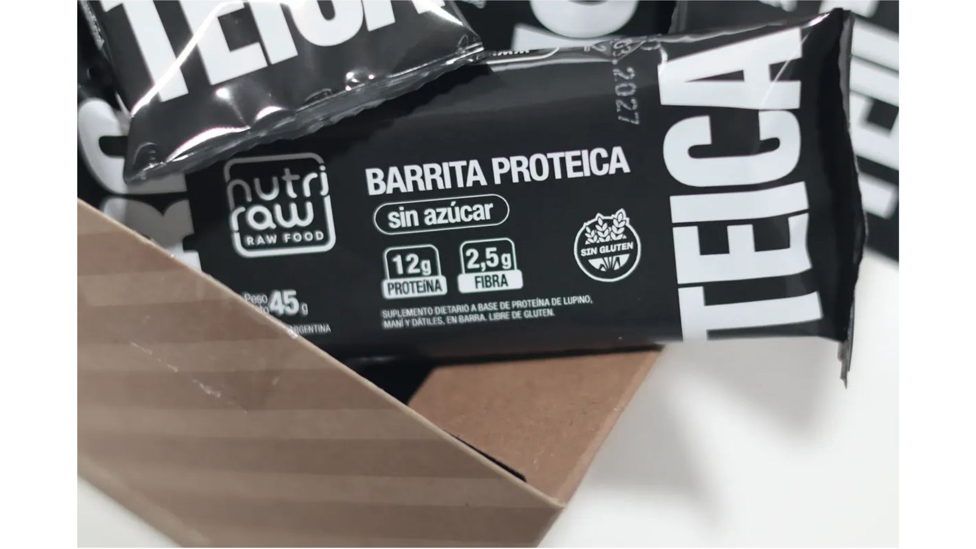 NUTRI RAW BARRA PROTEICA SIN AZUCAR
