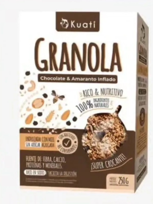 KUATI GRANOLA CHOCOLATE 250 GRS
