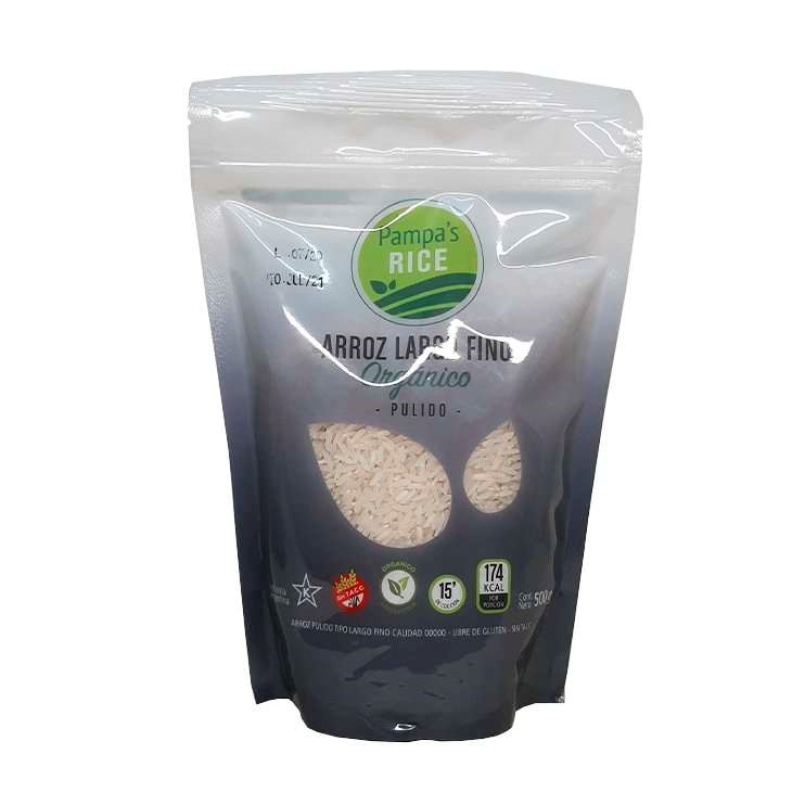 PAMPAS RICE ARROZ LARGO FINO ORGANICO 500 GRS