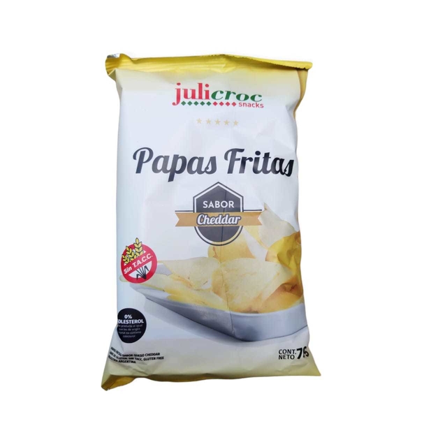 JULICROC PAPAS FRITAS CHEDDAR 70 GRS