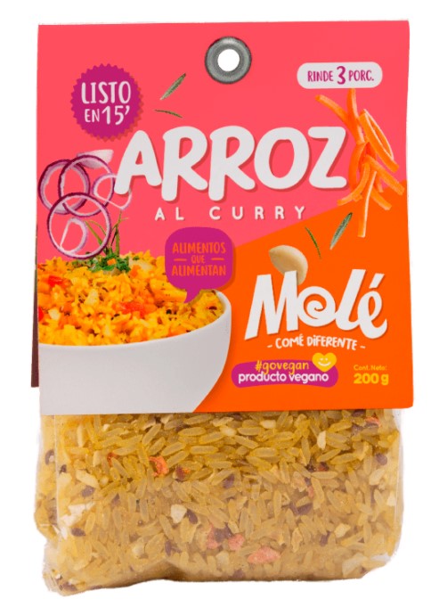 MOLE ARROZ AL CURRY 200 GRS