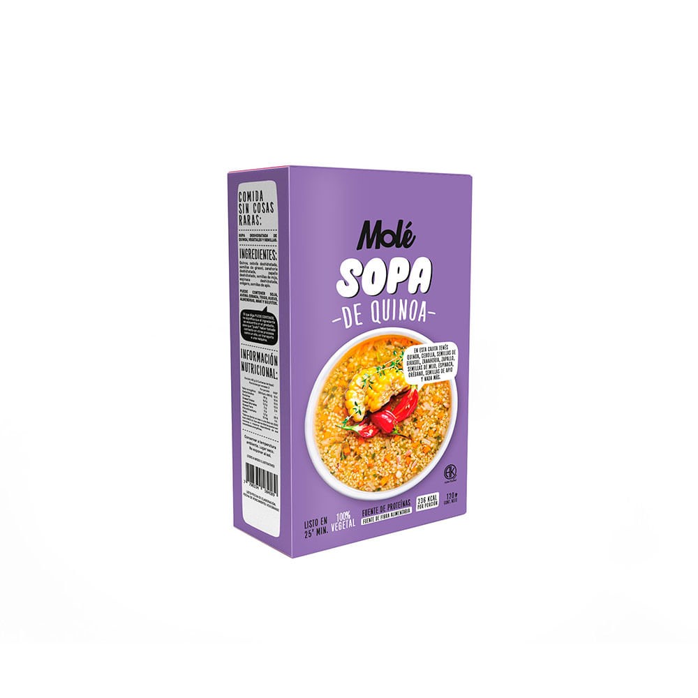 MOLE SOPA DE QUINOA 120 GRS