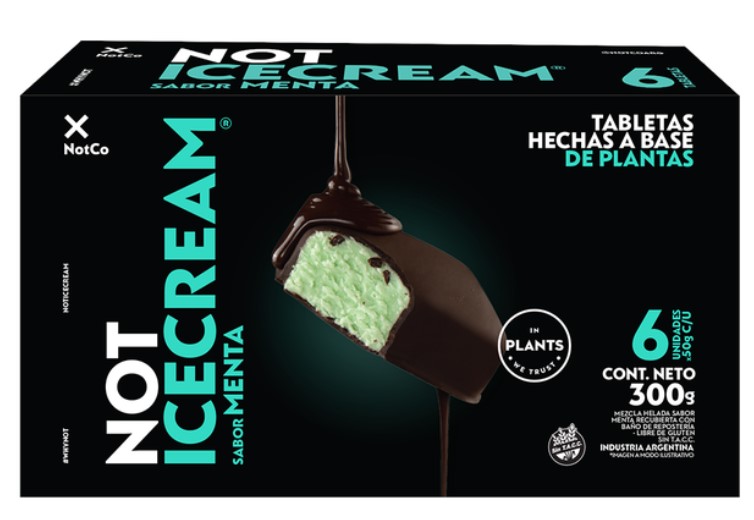 NOTCO TABLETA MENTA GRANIZADA 300 GRS