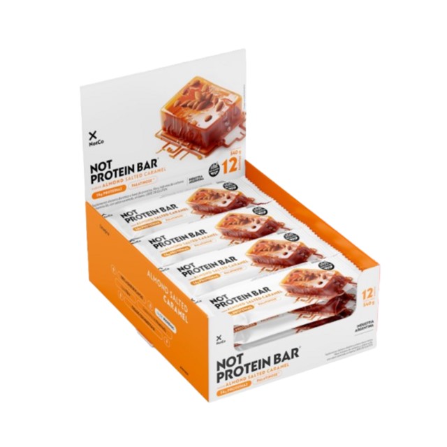 NOTCO PROTEIN BAR ALMOND SALTED CARAMEL 12 UNID
