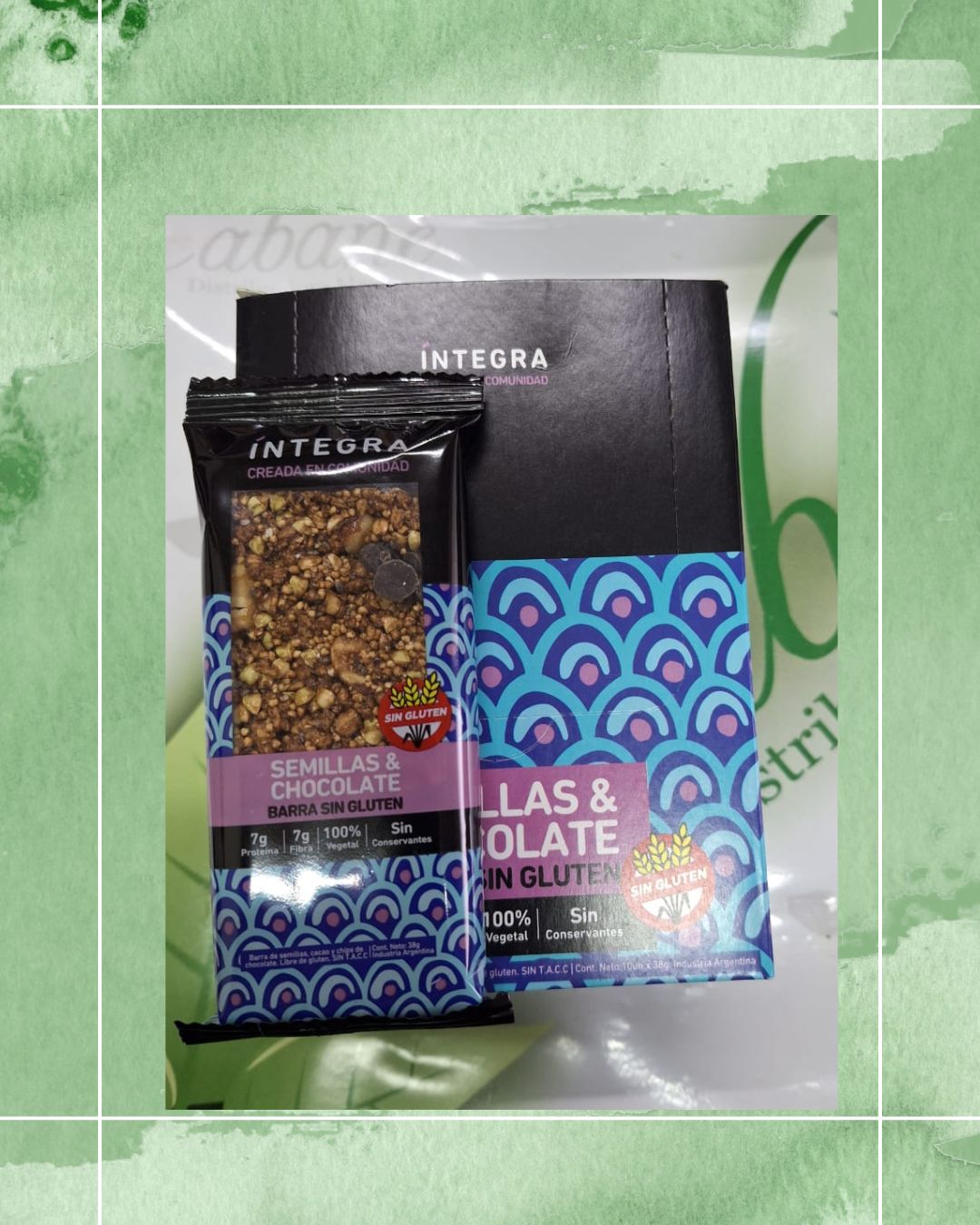 INTEGRA BARRA CHOCOLATE SIN TACC 10 UNID