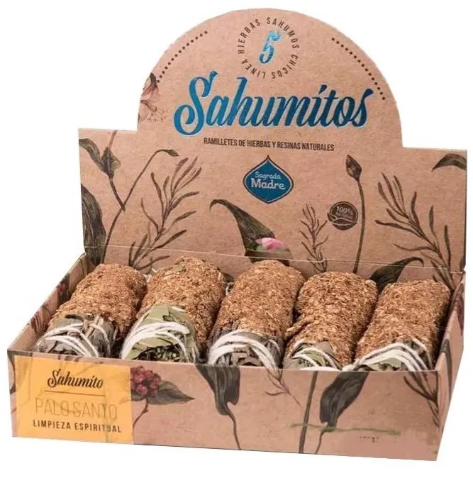 SAGRADA MADRE SAHUMITOS CAJA X 5 PALO SANTO
