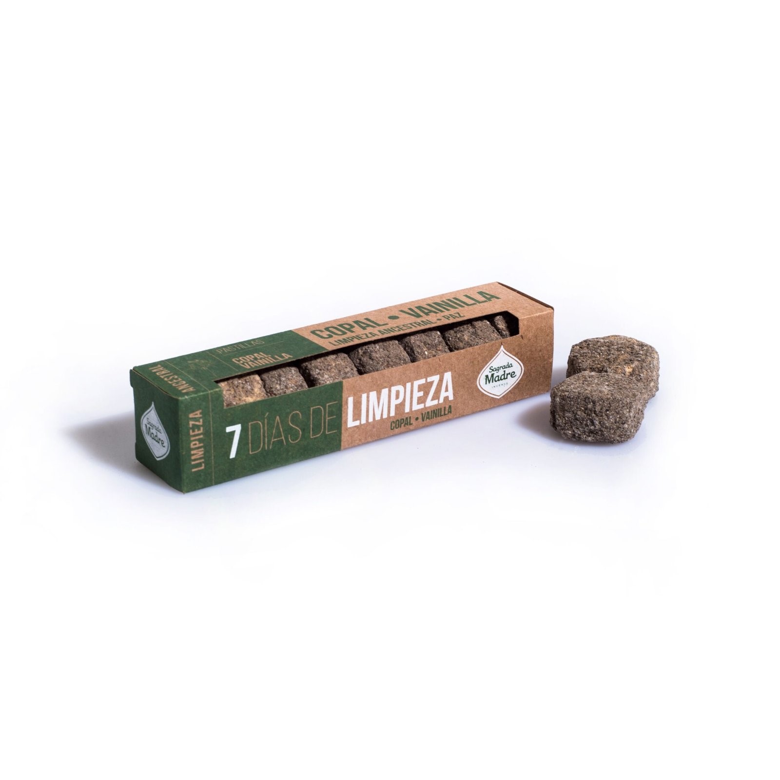 SAGRADA MADRE PASTILLAS 7 DIAS DE LIMPIEZA COPAL VAINILLA