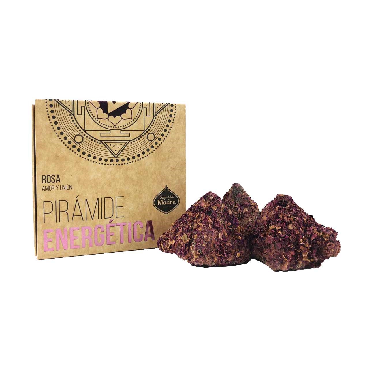 SAGRADA MADRE PIRAMIDE ENERGETICA X 4 ROSA
