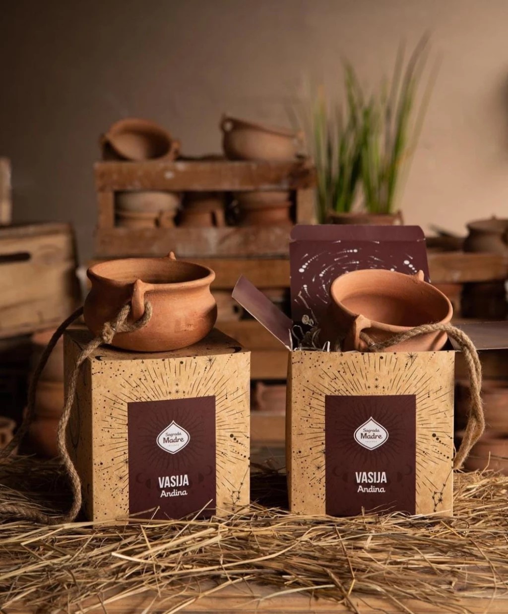 SAGRADA MADRE SAHUMADOR VASIJA ANDINA