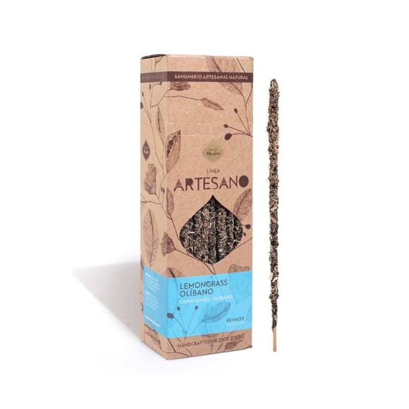SAGRADA MADRE SAHUMERIO ARTESANO LEMMON GRASS 30 UNID