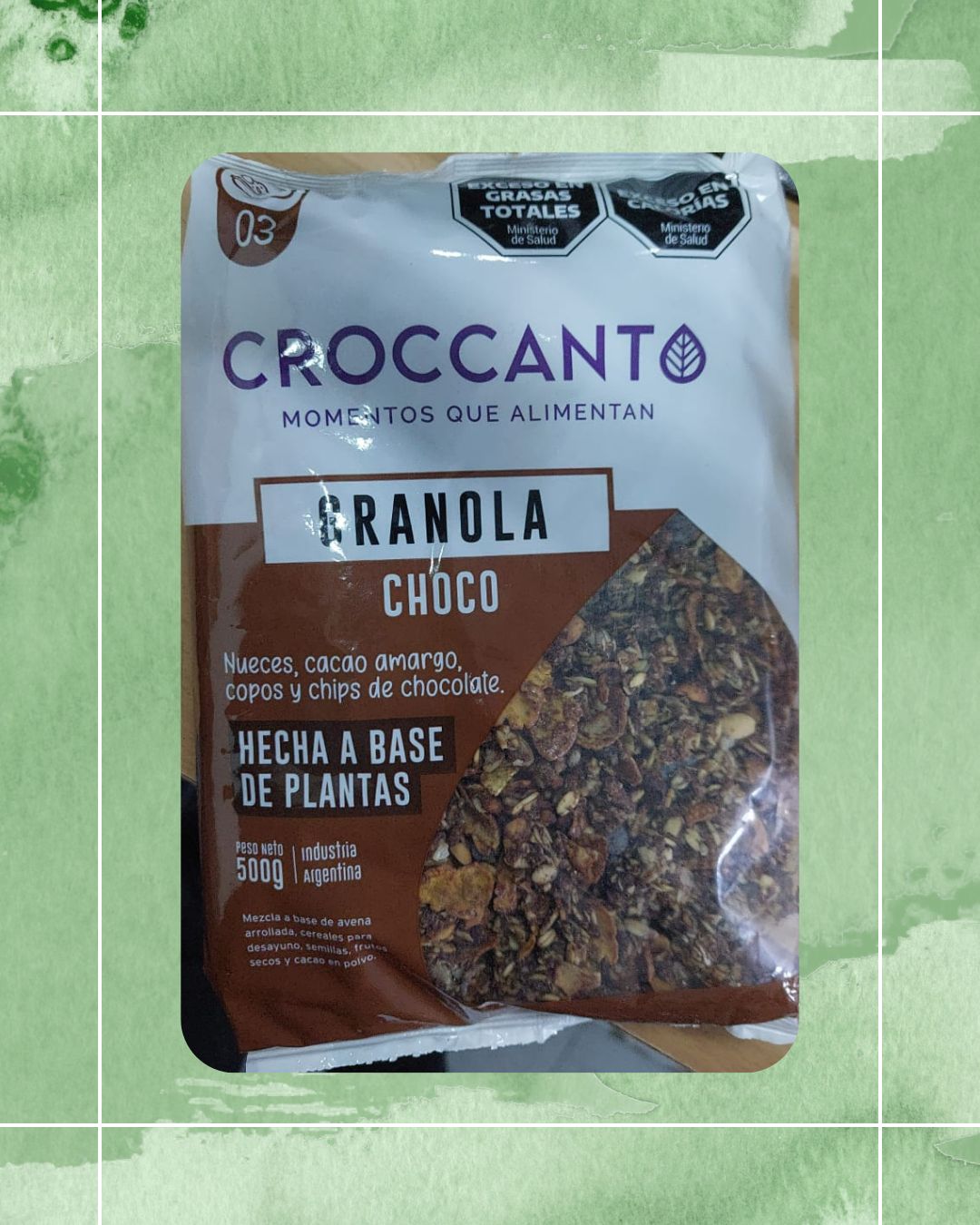 CROCCANTO GRANOLA CHOCO 500 GRS
