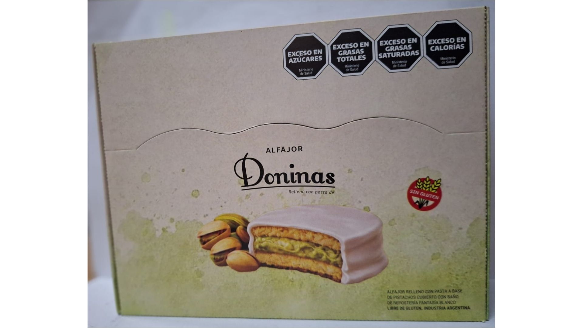 JULICROC DONINAS ALFAJOR PISTACHO 12 UNID