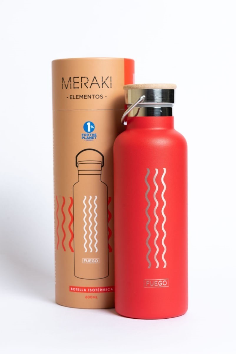 MERAKI BOTELLA TERMICA FUEGO 600 ML