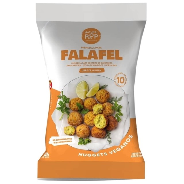 NATURAL POP FALAFEL ARVEJAS Y QUINOA 200 GRS