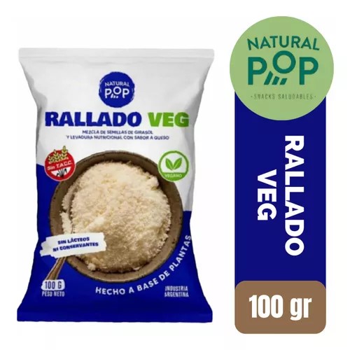 NATURAL POP RALLADO VEG 100 GRS