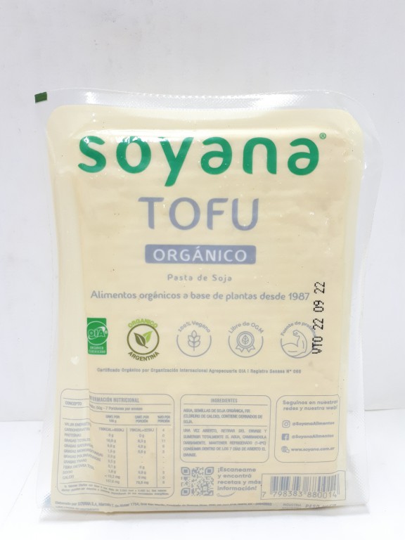 SOYANA TOFU ORGANICO 350 GRS