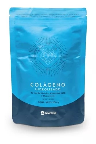 GOLD FISH COLAGENO, MATCHA, Q10, RESVERATROL 200 GRS