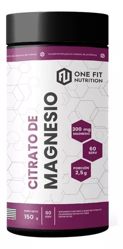ONE FIT NUTRITION CITRATO DE MAGNESIO 150 GRS