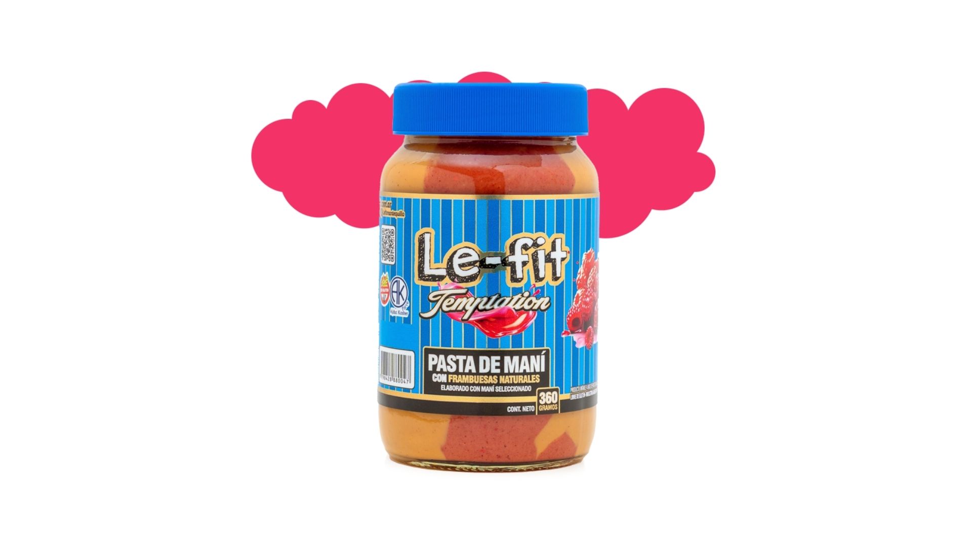 LE-FIT PASTA DE MANI CON FRAMBUESAS 360 GRS