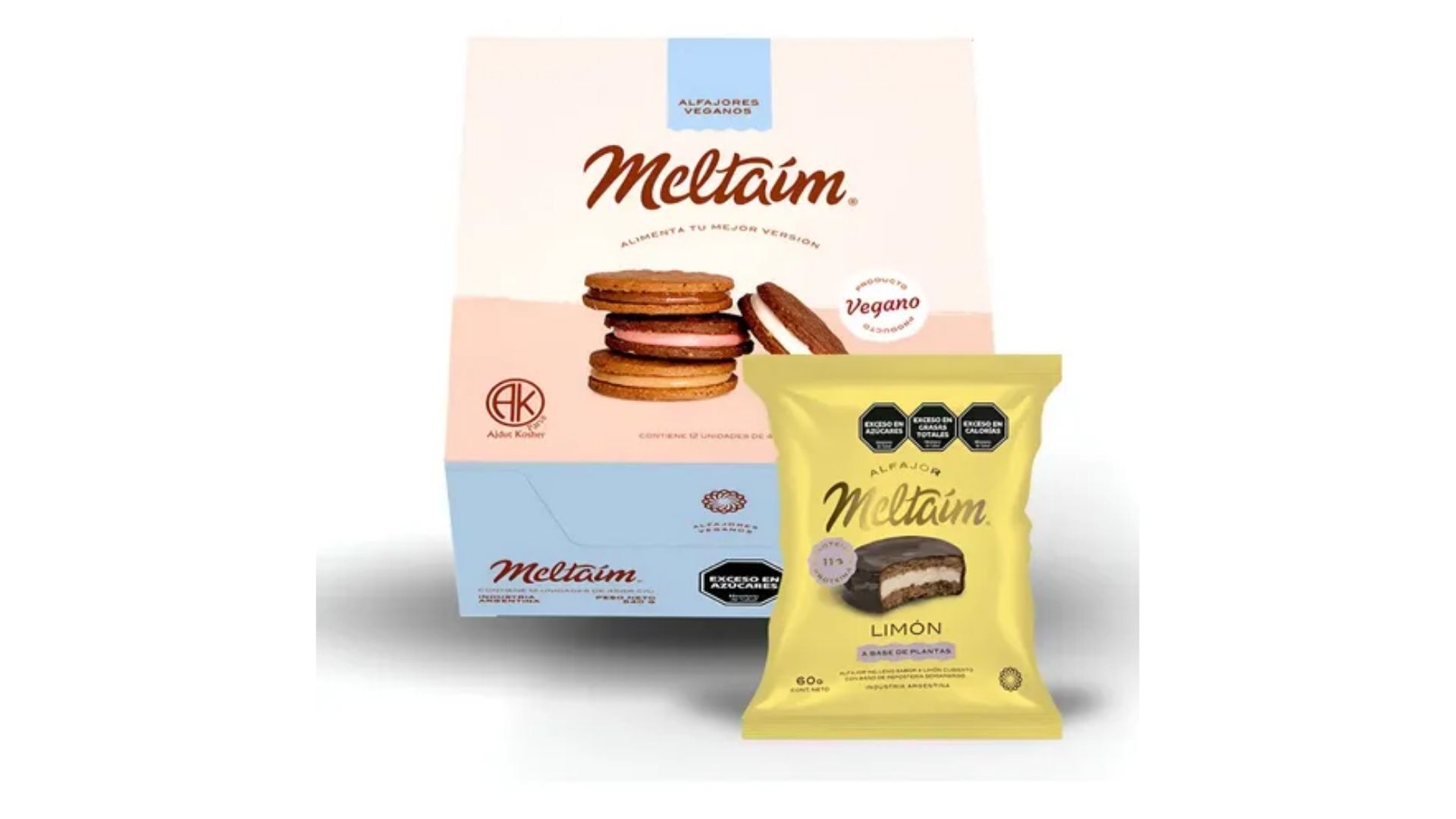 MELTAIM ALFAJOR LIMON PROTEICO 12 UNID