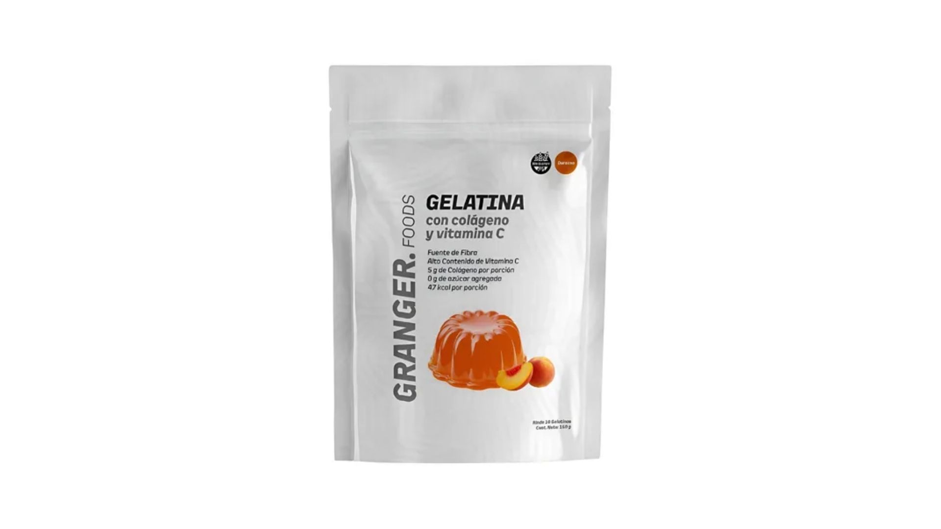 GRANGER GELATINA DURAZNO COLAGENO Y VIT C 150 GRS